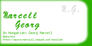 marcell georg business card